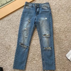 pretty little thing ripped jeans